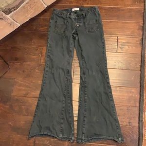 One teaspoon black denim wide leg jeans size 26 30 in inseam